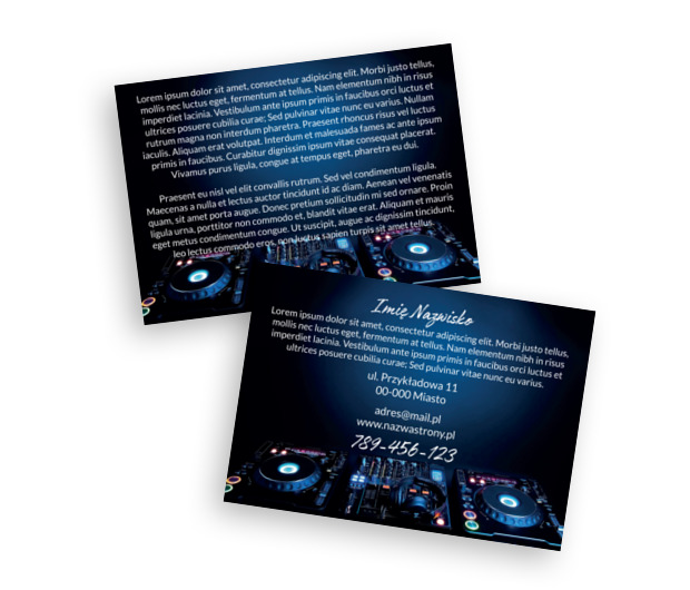 Światło ci sprzyja, Rozrywka, DJ - Ulotki Netprint szablony online