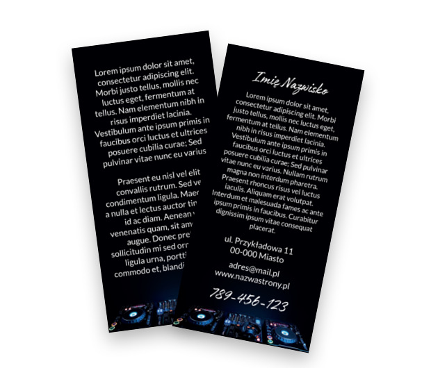 Dobry format, dobra oprawa, Rozrywka, DJ - Ulotki Netprint szablony online