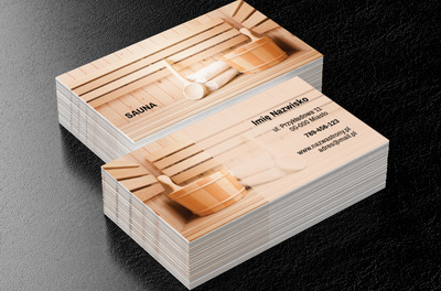 Zapowiedź relaksu i ciepła, Zdrowie i uroda, SPA - Wizytówki Netprint