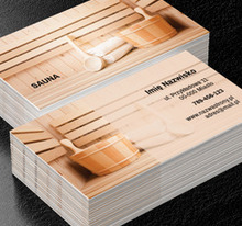 Zapowiedź relaksu i ciepła, Zdrowie i uroda, SPA - Wizytówki Netprint