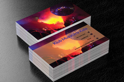 Tańczący ludzie w klubie, Rozrywka, Klub muzyczny - Wizytówki Netprint