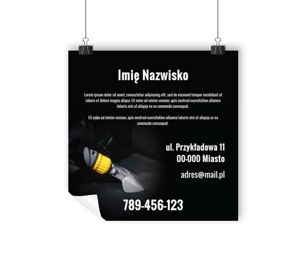 Promuj oryginalnie swoją markę, Usługi domowe, Firma sprzątająca - Plakaty Wielkoformatowe Netprint szablony online