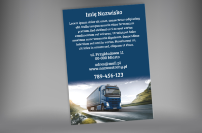 Ciężarówka w roli głównej, Transport, Transport towarów - Plakaty Netprint