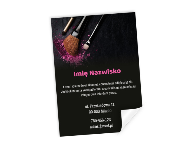 Widoczny z daleka, Zdrowie i uroda, Wizaż - Plakaty Netprint szablony online