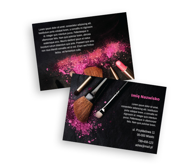 Kolorowo i kontrastowo, Zdrowie i Uroda, Wizaż - Ulotki Netprint szablony online