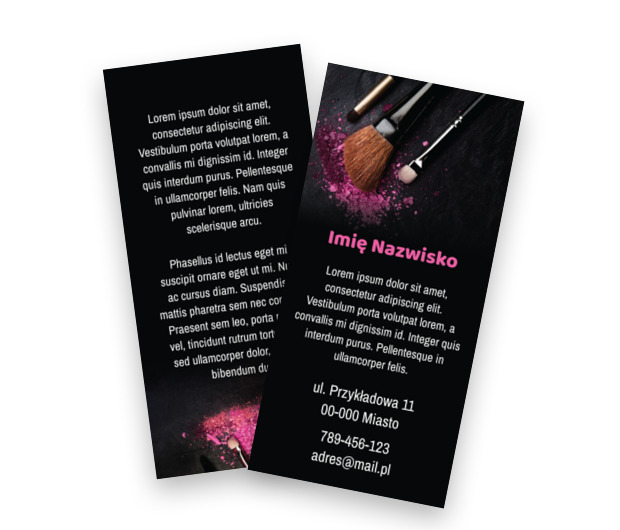 Reklamuj się nowocześnie, Zdrowie i Uroda, Wizaż - Ulotki Netprint szablony online