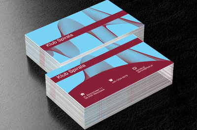 Falujące spirale, Rozrywka, Klub muzyczny - Wizytówki Netprint