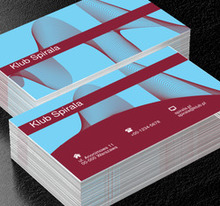 Falujące spirale, Rozrywka, Klub muzyczny - Wizytówki Netprint