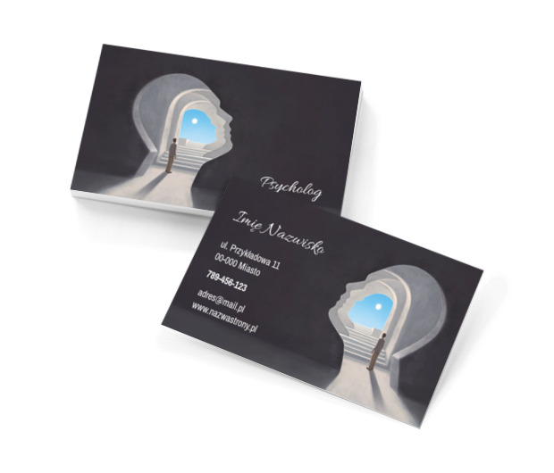 Zaglądasz w głąb duszy, Medycyna, Lekarz - Wizytówki Netprint szablony online
