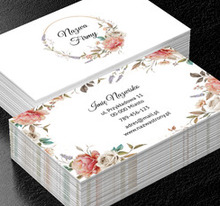 Kwiatowo zaproś klientów, Motywy, Roślinne - Wizytówki Netprint