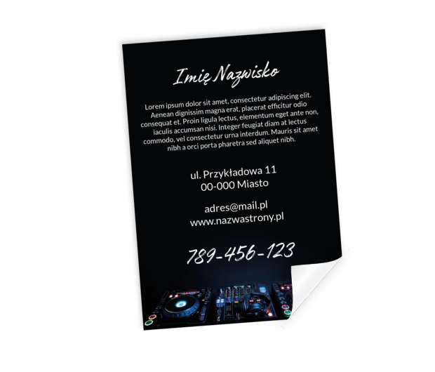 Czas na wyjątkową zabawę, Rozrywka, DJ - Plakaty Netprint szablony online