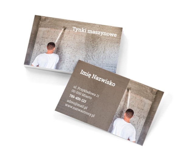 Prezentacja fachowca w akcji, Budownictwo, Remont i Wykończenia - Wizytówki Netprint szablony online