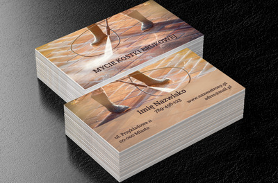 Potem zostaje tylko czystość, Usługi domowe, Firma sprzątająca - Wizytówki Netprint