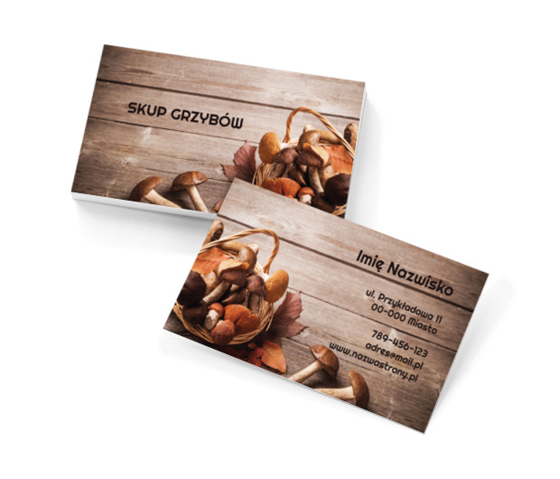 Dary lasu w waszych rękach, Motywy, Roślinne - Wizytówki Netprint szablony online