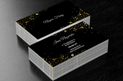 Wytworna zapowiedź wysokiej jakości, Motywy, Glamour - Wizytówki Netprint