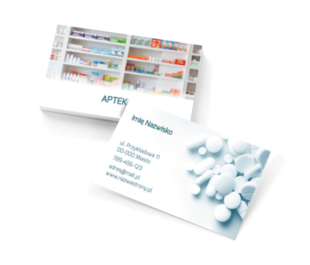 Profesjonalny porządek i duży wybór, Medycyna, Apteka - Wizytówki Netprint szablony online