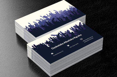 Tłum tańczących ludzi, Rozrywka, Dyskoteka - Wizytówki Netprint