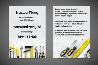 Po pierwsze-zaciekawić, Budownictwo, Remont Wykończenia - Ulotki Netprint