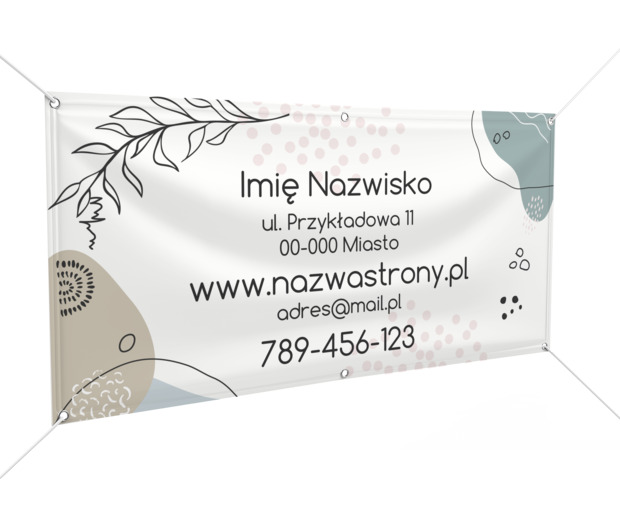 Pastelowo, ale skutecznie, Motywy, Uniwersalne - Banery Netprint szablony online