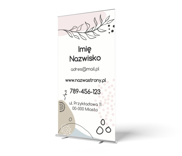 Mobilna reklama uniwersalna, Motywy, Uniwersalne - Roll-up Netprint szablony online