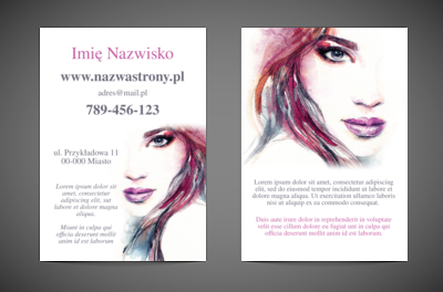 Po prostu piękna ulotka, Motywy, Glamour - Ulotki Netprint