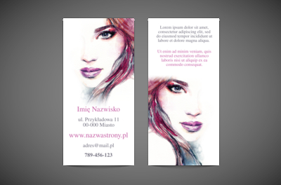 Podręczna reklama piękna, Motywy, Glamour - Ulotki Netprint