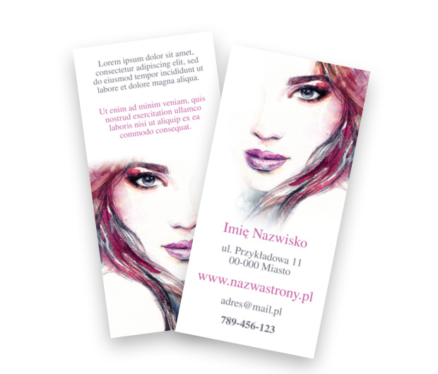 Podręczna reklama piękna, Motywy, Glamour - Ulotki Netprint szablony online
