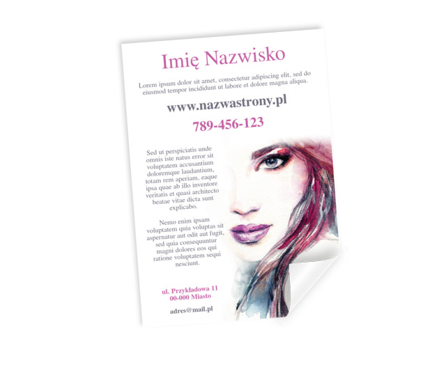 Przyciąganie estetyką, Motywy, Glamour - Plakaty Netprint szablony online