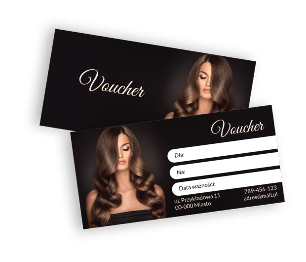 Prezent trafiony w punkt, Zdrowie i uroda, Salon fryzjerski - Vouchery Netprint szablony online