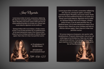 Najlepszy sposób na reklamę, Zdrowie i Uroda, Salon Fryzjerski - Ulotki Netprint