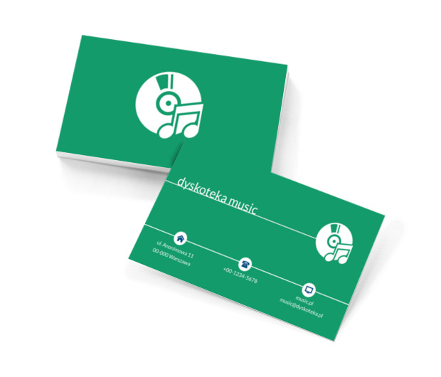 Nutka na płycie, Rozrywka, Dyskoteka - Wizytówki Netprint szablony online