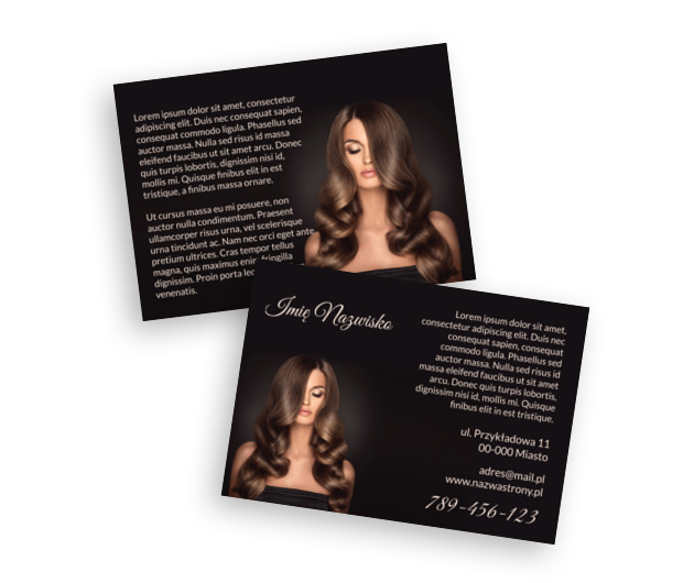 Blask pięknych włosów, Zdrowie i Uroda, Salon Fryzjerski - Ulotki Netprint szablony online