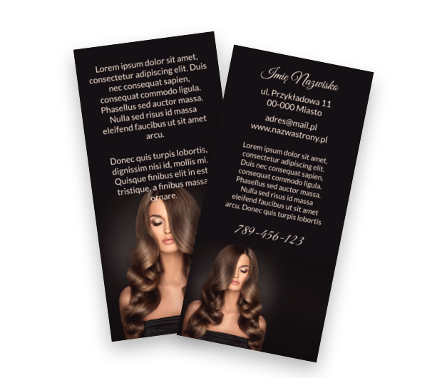 Błyszczące piękno, Zdrowie i Uroda, Salon Fryzjerski - Ulotki Netprint szablony online