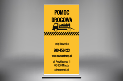 Kolor, który buduje wizerunek, Transport, Transport Towarów - Roll-up Netprint