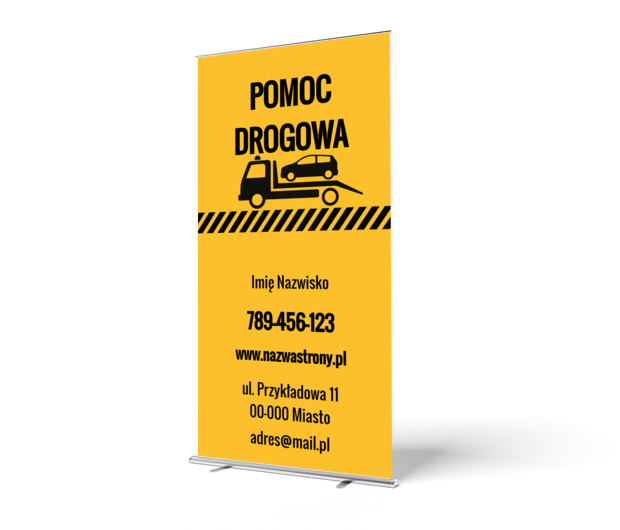 Kolor, który buduje wizerunek, Transport, Transport Towarów - Roll-up Netprint szablony online