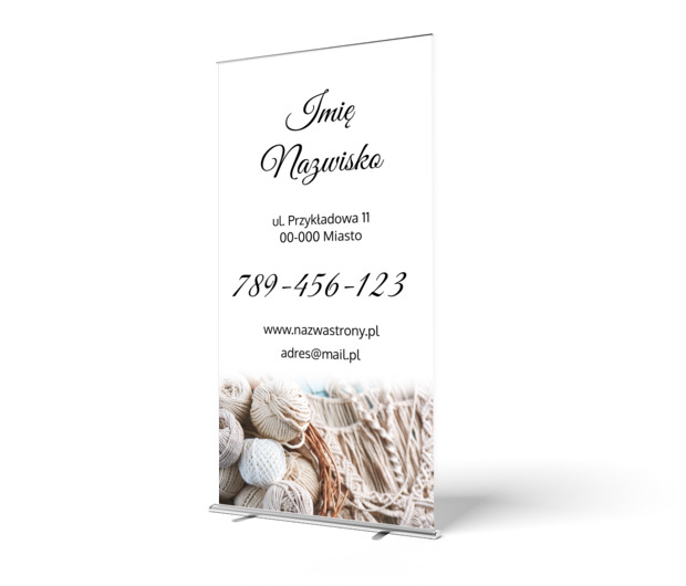 Miało być uroczo i jest, Usługi domowe, Handmade - Roll-up Netprint szablony online