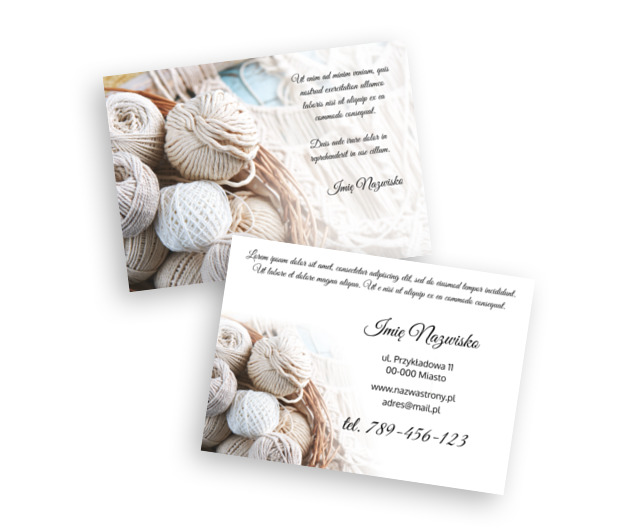 Obiecanki motanki, Usługi domowe, Handmade - Ulotki Netprint szablony online