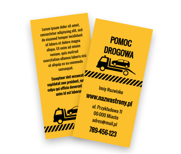 Reklamuj się prostym przekazem, Transport, Transport Towarów  - Ulotki Netprint szablony online