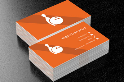 Kula bijąca kręgle, Rozrywka, Kręgielnia - Wizytówki Netprint