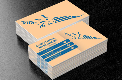 Monochromatyczna serpentyna, Rozrywka, Organizator imprez - Wizytówki Netprint