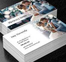 Oprawa szczęśliwych chwil, Edukacja, Szkoła tańca - Wizytówki Netprint