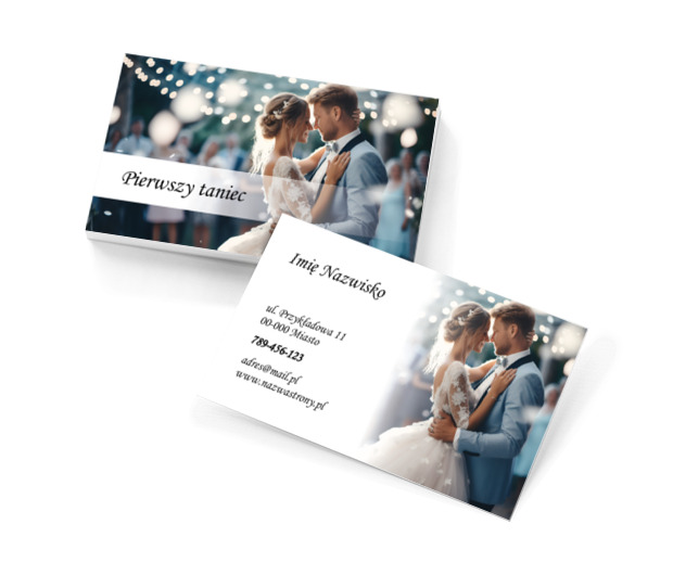 Oprawa szczęśliwych chwil, Edukacja, Szkoła tańca - Wizytówki Netprint szablony online