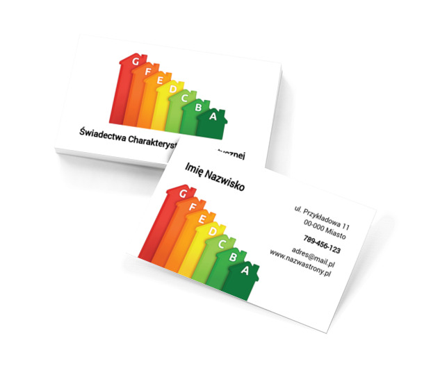 Ciepło nie ma dla was tajemnic, Budownictwo, Architektura - Wizytówki Netprint szablony online