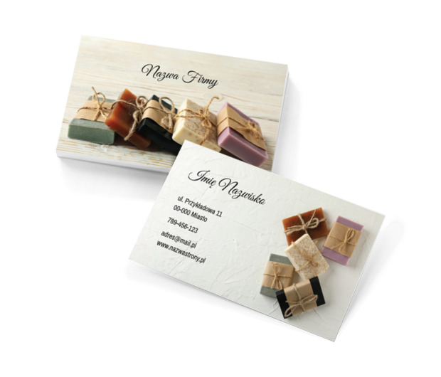 Mydlany hand made, Usługi domowe, Handmade - Wizytówki Netprint szablony online