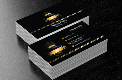 Podwózka o każdej porze, Transport, Taxi - Wizytówki Netprint