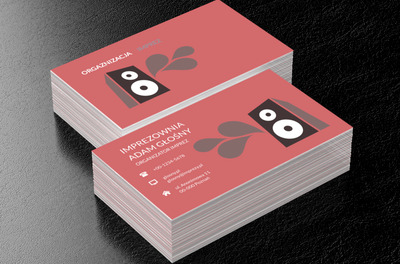 Muzyka wylatująca z głośnika, Rozrywka, Organizator imprez - Wizytówki Netprint