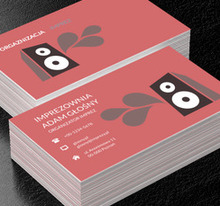 Muzyka wylatująca z głośnika, Rozrywka, Organizator imprez - Wizytówki Netprint