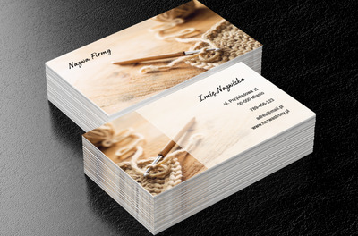 Wykonane ręcznie i z sercem, Usługi domowe, Handmade - Wizytówki Netprint