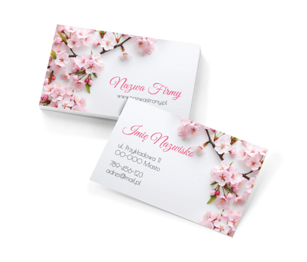 Kwiatowo, owocowo i energetycznie, Motywy, Roślinne - Wizytówki Netprint szablony online