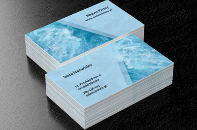 Przyciągnij klientów błękitem, Motywy, Tła i tekstury - Wizytówki Netprint